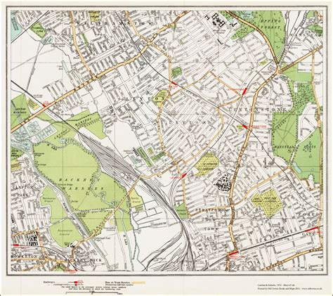 Walthamstow (S), Leytonstone Map London 1932 #47-48 | eBay