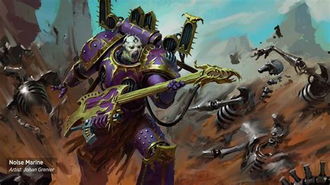 Noise Marine - Art by Johan Grenier - 40K Gallery