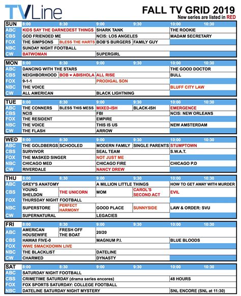 Fall Schedule 2024 Tv - Gerrie Roselle