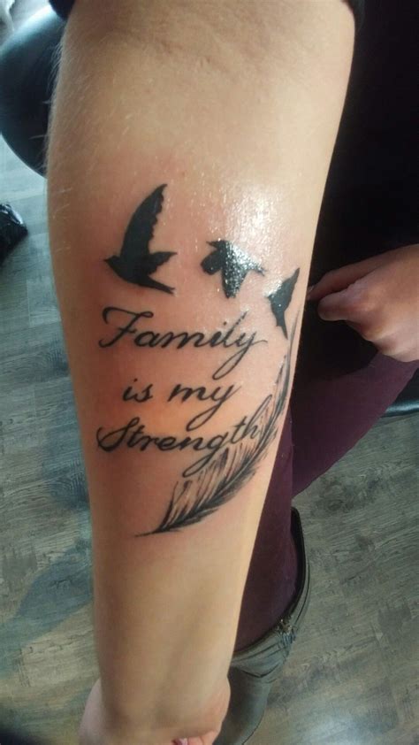 Tattoos About Family And Strength