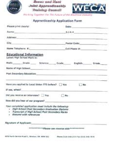 Apprenticeship Application Form – IBEW 773