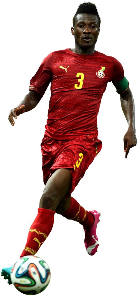 Asamoah Gyan football render - FootyRenders