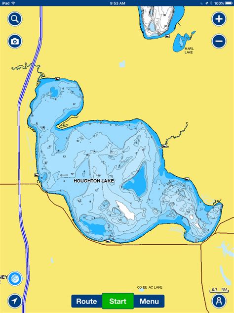 Houghton Lake Fishing Map - Sarah Cornelle