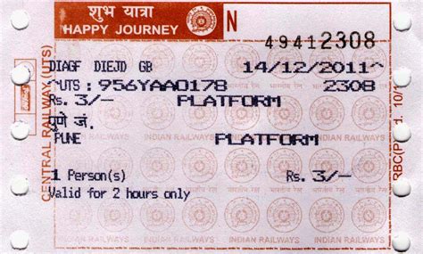 Now Railway Platform Ticket will cost you Rs 10 from 1 April 2015 ...