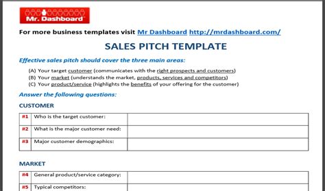 Download Free Sales Pitch Template Samples and Examples | Tools ...