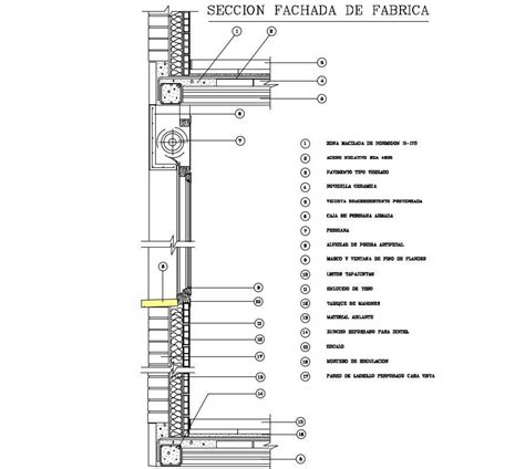 Curtain Wall Section Drawing CAD File - Cadbull