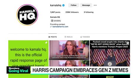 Watch Harris Campaign Embraces GenZ Memes - Bloomberg