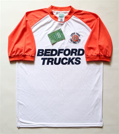 Luton Town Retro Replicas football shirt 1982 - 1983. Sponsored by Bedford