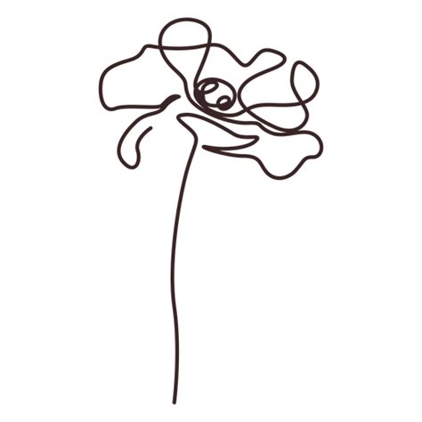 Poppy flower line drawing design #AD , #flower, #Poppy, #drawing, # ...