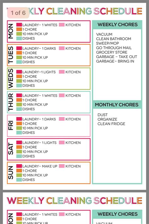 Daily Cleaning Checklist Free Printable