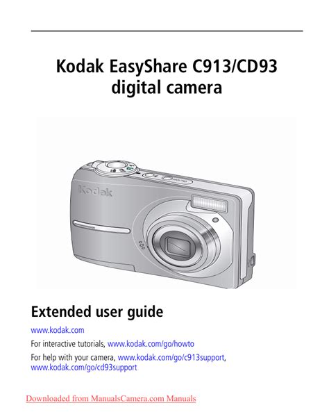 Kodak C913 Camera User Guide | Manualzz