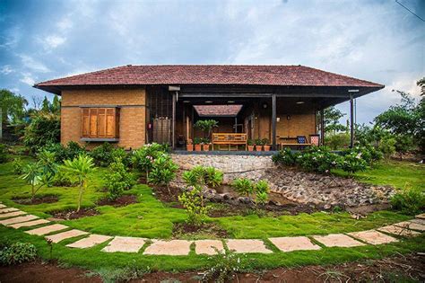 put your hands together conceives rustic farmhouse on a riverbank of india | Farmhouse ...