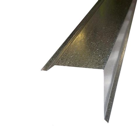 Metal Sales 6.3 in. x 10.5 ft. Steel Gable Trim Drip Edge Flashing in Galvalume in the Metal ...