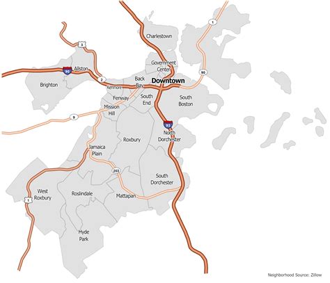 Boston Neighborhood Map - GIS Geography