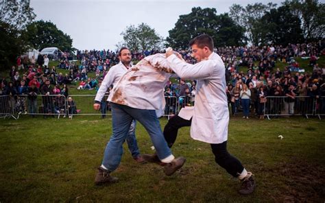 Take that, health and safety brigade! Ancient sport of shin-kicking returns