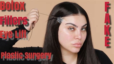 How to get FREE Plastic Surgery - Instant Face Lift Tape Tutorial - HRUSH - YouTube | Face lift ...