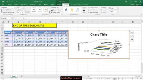 How to Insert 3D Line Chart in Excel- 3D Line Chart in Excel Tutorial - YouTube