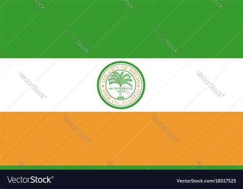 Flag of miami city in florida usa Royalty Free Vector Image