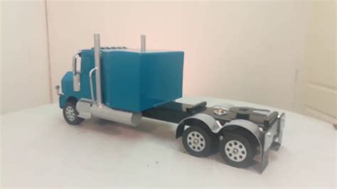 Flat Top Sleeper Semi Toy Truck - YouTube