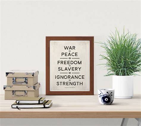 George Orwell 1984 Small Dystopian Sci Fi Quote - Etsy