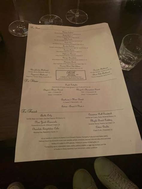 The Cellar: A Wine Library menu in Pasadena, California, USA