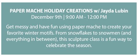 Paper mache holiday creations