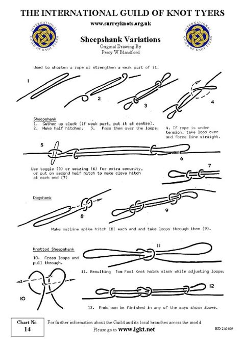 International Guild of Knot Tyers - Surrey Branch - 14 Sheepshank ...