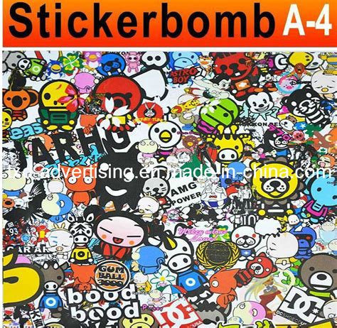 China Sticker Bomb Stickers Graffiti Art Vinyl Decal Graphics 1.5X30m Sticker Bomb for Car Wrap ...