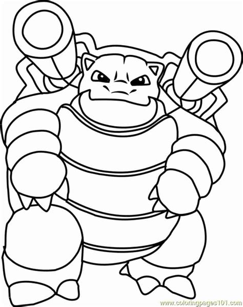 Mega Blastoise Coloring Pages at GetColorings.com | Free printable ...