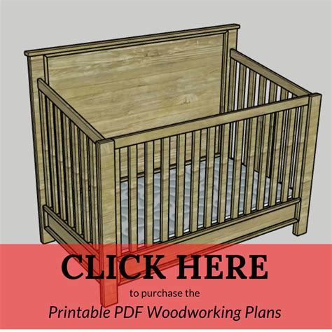 DIY traditional style crib - PDF plans