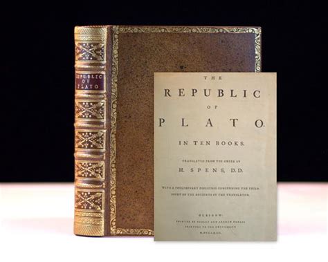 “The Republic of Plato” In Ten Books. | Raptis Rare Books