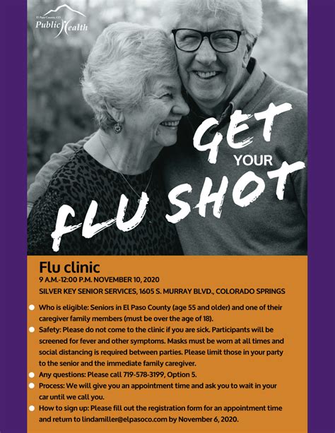 Flu clinic poster - Silver Key Senior Services