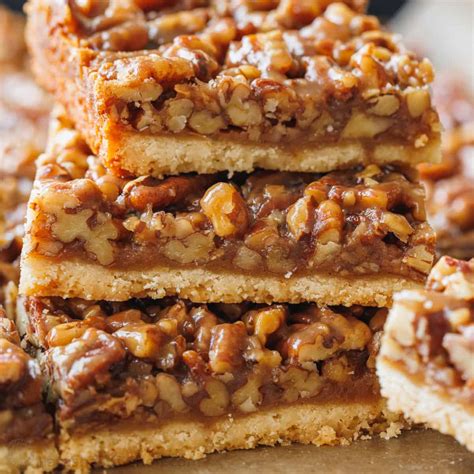 Pecan Pie Bars Recipe (VIDEO) - NatashasKitchen.com