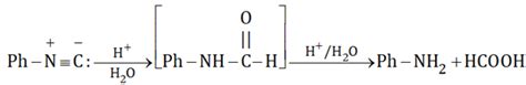 Hydrolysis of phenyl isocyanide forms - Tardigrade