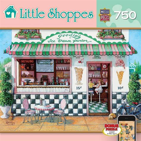 Goodies Ice Cream Parlor 750 Piece Puzzle (With images) | Ice cream parlor, Ice cream shop, Ice ...