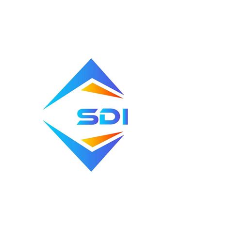 SDI abstract technology logo design on white background. SDI creative initials letter logo ...