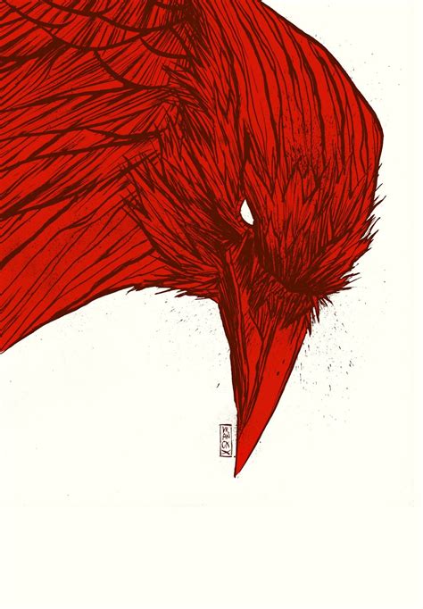 Red+Crow.jpg (1111×1600) Gilles Vranckx | why the caged bird sings | Pinterest | Red crow, Crows ...