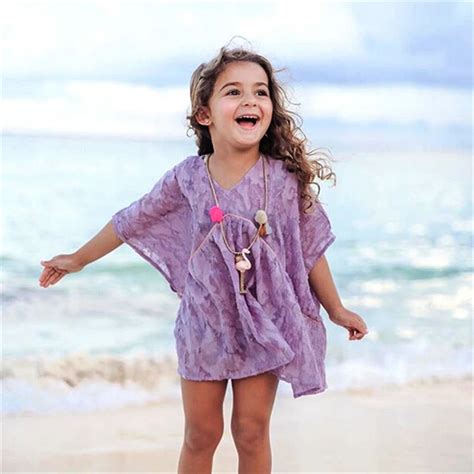 Girls Summer Beach Dress 2018 New Kids Baby Girls Floral Princess Dress Beach Wear Cover Up ...