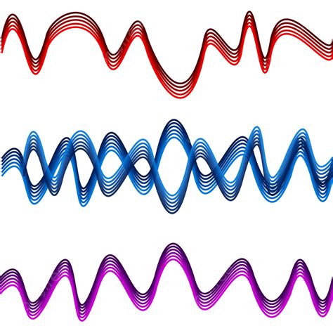 Sound Wave Clipart PNG Images, Red Blue Purple Transparent Png Sound Waves Vector Clipart, Sound ...