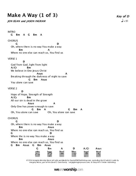 Make A Way Chords PDF (Newsong) - PraiseCharts