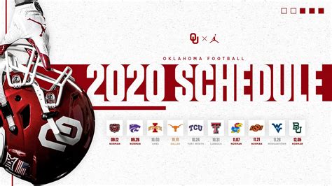 Big 12 Announces Revised 2020 Football Schedule - University of Oklahoma