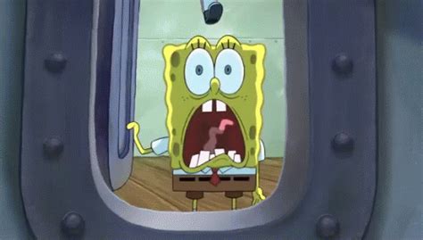 Spongebob Ahh Screaming Shocked | GIF | PrimoGIF