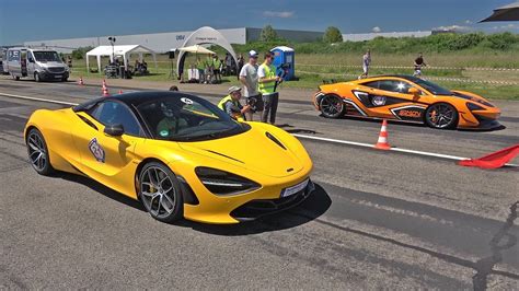 McLaren 720S Spider vs McLaren 570S GT4 Simon Motorsport - YouTube