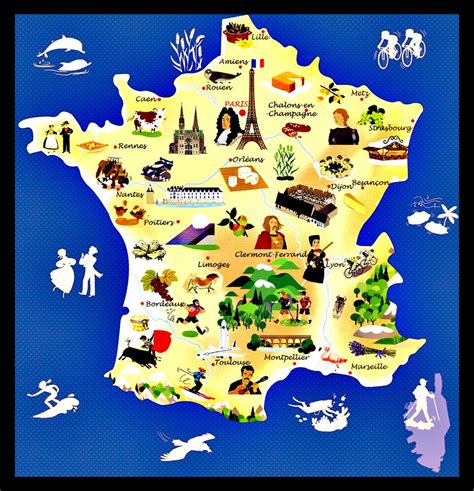 Carte des Villes du tourisme en France | Carte de france, Carte ...