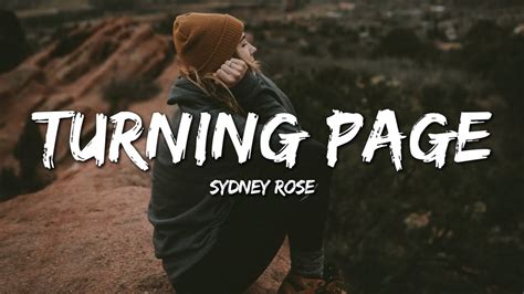 Sydney Rose - Turning Page (Lyrics) - YouTube