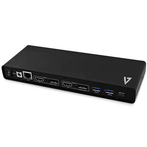 V7 Dual Universal Docking Station with USB-C Power Delivery - UCDDS-1E | CCL Computers