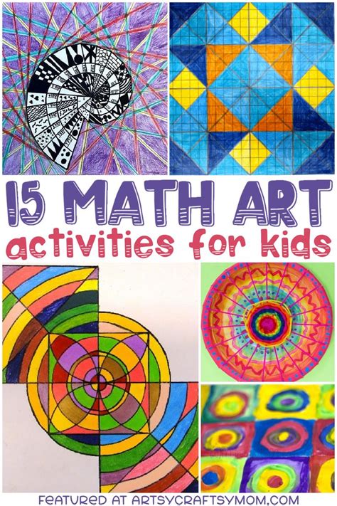 15 Mesmerizing Math Art Activities for Kids | Math art activities, Math ...