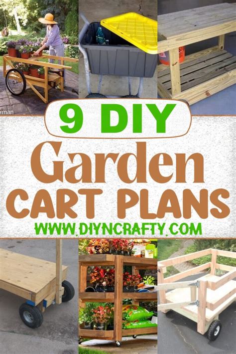 9 DIY Garden Cart Plans For Towing Garden Equipments - DIYnCrafty