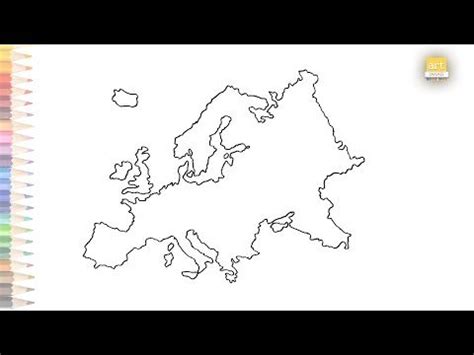 Map Outline, Outline Drawings, Europe Map, World Map, Art, Art Background, Kunst, Line Drawings ...