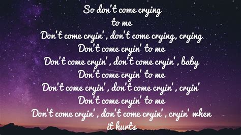 Lyrics Don't come crying by TryHardNinja - YouTube